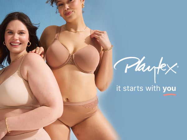 Playtex Unlined Lace Balconette Bra, Full Coverage (Plus Sizes)