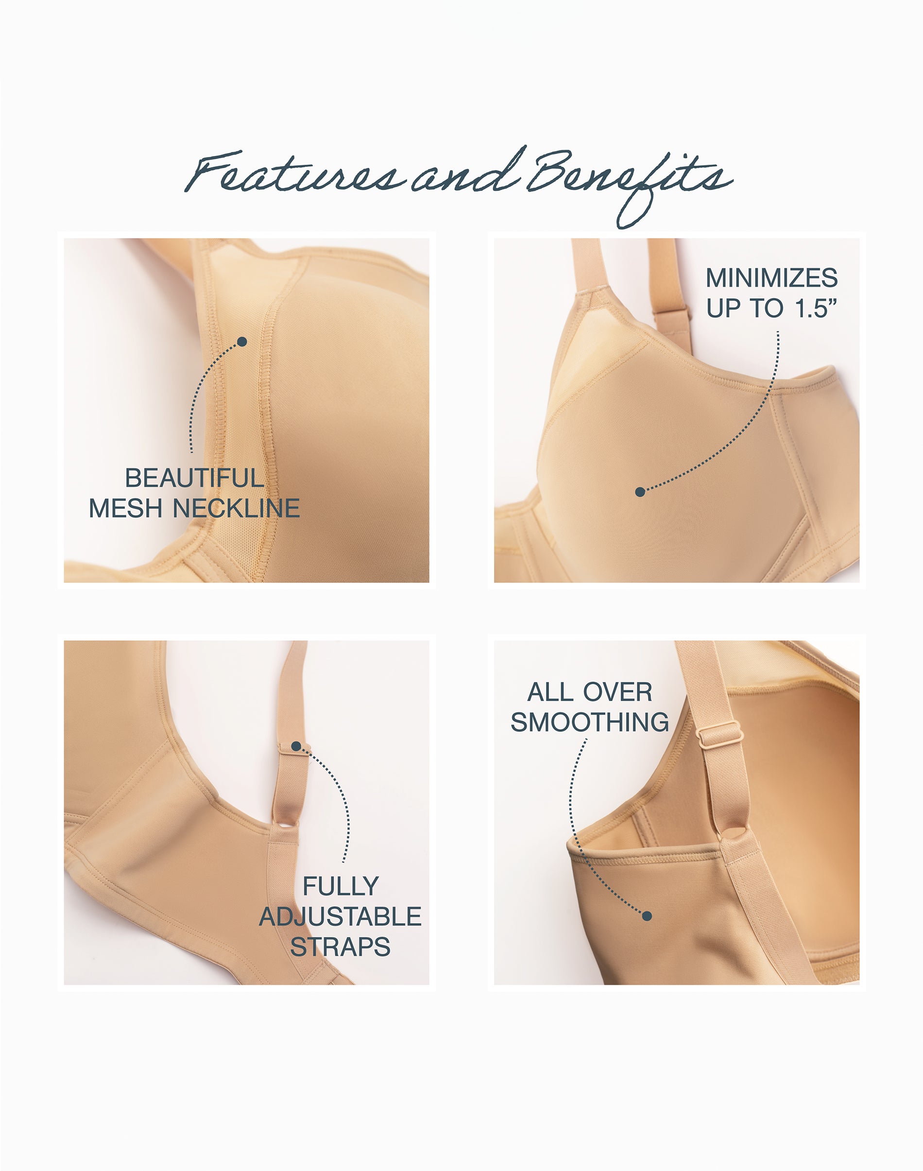 b1.ジュレリッチ まい@みるきー推しページ*.゜ Playtex 18 Hour Smoothing Minimizer Wireless Bra | Playtex