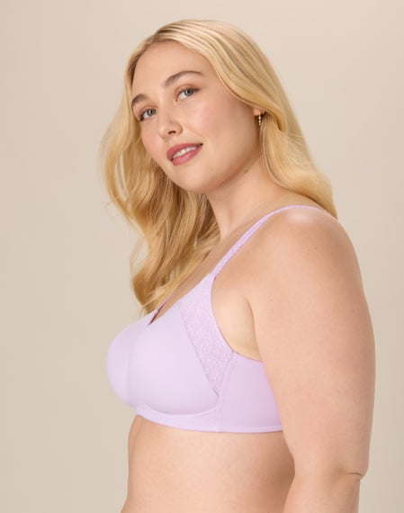 Playtex Dreamwire Unlined Convertible Bra, Moisture-Wicking Dressed In Black 38DDD Women's