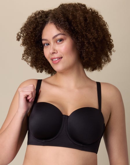 Playtex - Reggiseno Dreamwire Con Ferretto, Taglia 7E, Nero, Coppe Foderate, Spalline Convertibili, Tessuto Traspirante